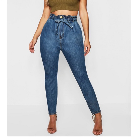 Boohoo Plus Pants - These cute never worn paper bag jeans 👖 💕🤤